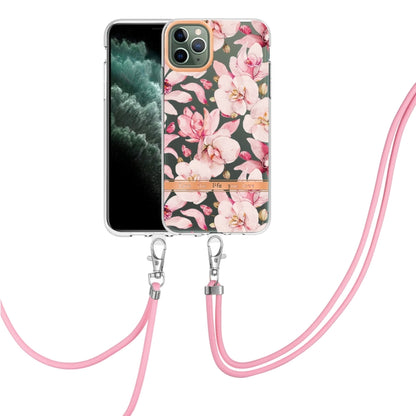 Flowers Series TPU Phone Case with Lanyard, For iPhone 11, For iPhone 11 Pro Max, For iPhone 12 Pro Max, For iPhone 12, For iPhone 13, For iPhone 13 mini, For iPhone 13 Pro, For iPhone 13 Pro Max