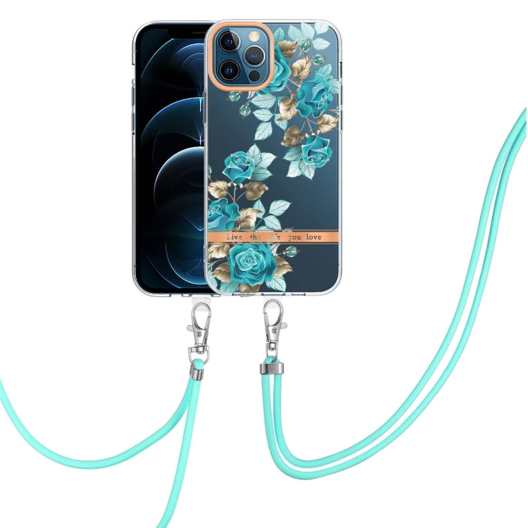 Flowers Series TPU Phone Case with Lanyard, For iPhone 11, For iPhone 11 Pro Max, For iPhone 12 Pro Max, For iPhone 12, For iPhone 13, For iPhone 13 mini, For iPhone 13 Pro, For iPhone 13 Pro Max
