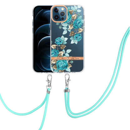 Flowers Series TPU Phone Case with Lanyard, For iPhone 11, For iPhone 11 Pro Max, For iPhone 12 Pro Max, For iPhone 12, For iPhone 13, For iPhone 13 mini, For iPhone 13 Pro, For iPhone 13 Pro Max