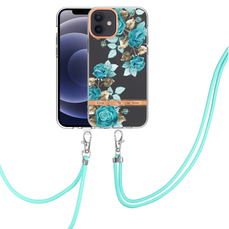 Flowers Series TPU Phone Case with Lanyard, For iPhone 11, For iPhone 11 Pro Max, For iPhone 12 Pro Max, For iPhone 12, For iPhone 13, For iPhone 13 mini, For iPhone 13 Pro, For iPhone 13 Pro Max