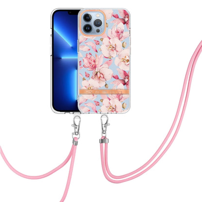 Flowers Series TPU Phone Case with Lanyard, For iPhone 11, For iPhone 11 Pro Max, For iPhone 12 Pro Max, For iPhone 12, For iPhone 13, For iPhone 13 mini, For iPhone 13 Pro, For iPhone 13 Pro Max