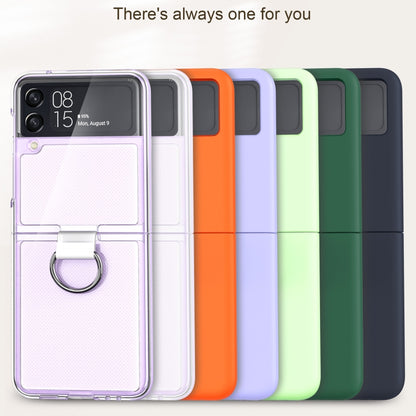 PC + PVC Ring Phone Case, For Samsung Galaxy Z Flip3 5G