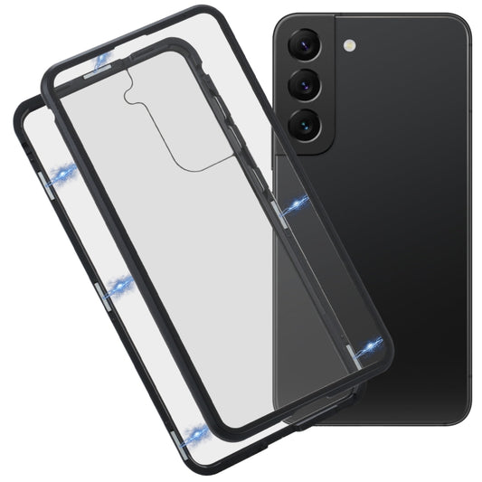 HD Magnetic Metal Tempered Glass Phone Case, For Samsung Galaxy S21 FE 5G