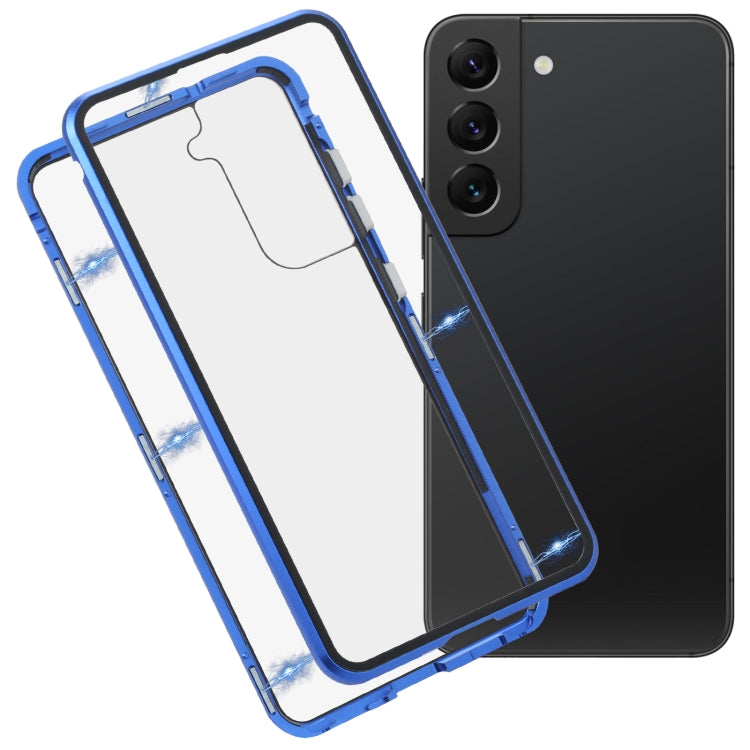 HD Magnetic Metal Tempered Glass Phone Case, For Samsung Galaxy S21 FE 5G