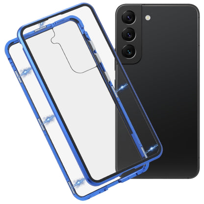 HD Magnetic Metal Tempered Glass Phone Case, For Samsung Galaxy S21 FE 5G