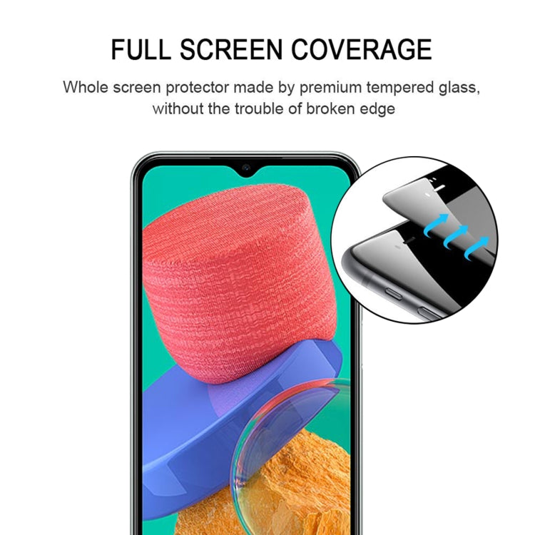 Full Glue Screen Tempered Glass Film, For Samsung Galaxy M33 / M23 / F23 / A13 / M13 / F13 / Jump2 / M13 4G / A23 5G(1 PC)