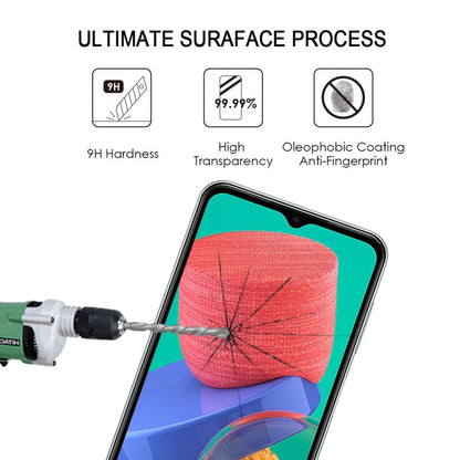 Full Glue Screen Tempered Glass Film, For Samsung Galaxy M33 / M23 / F23 / A13 / M13 / F13 / Jump2 / M13 4G / A23 5G(1 PC)
