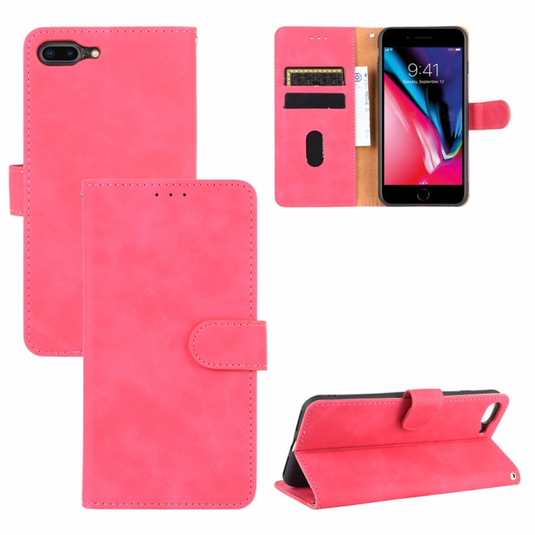 Skin Feel Magnetic Calf Leather Case, For iPhone SE 2022 / SE 2020 / 8 / 7