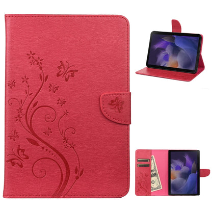 Butterfly Flower Embossing Pattern Leather Tablet Case, For Samsung Galaxy Tab A8 10.5 2021