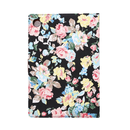 Flower Cloth Leather Smart Tablet Case, For Samsung Galaxy Tab A8 10.5 2021 X200 / X205
