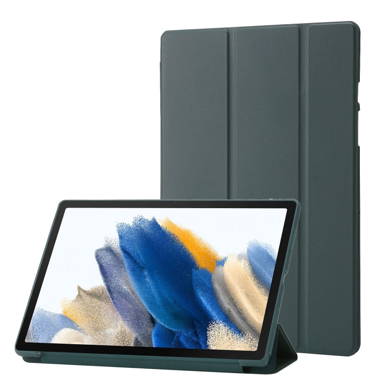 TPU Three-fold Horizontal Flip Leather Case, For Samsung Galaxy Tab A8 10.5 2021