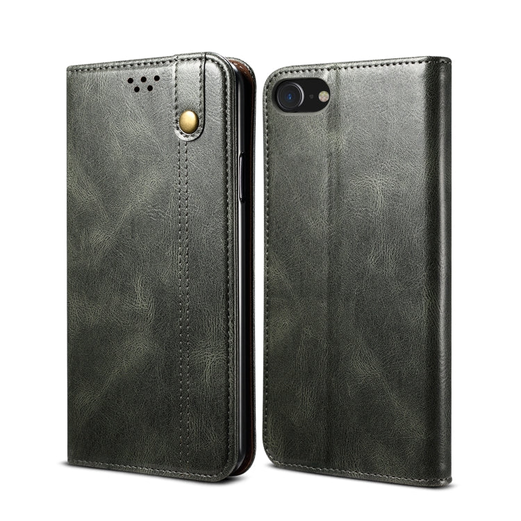 Oil Wax Crazy Horse Texture Leather Phone Case, For iPhone SE 2022 / SE 2020 / 8 / 7 / 6, For Samsung Galaxy A33 5G, For Samsung Galaxy A53 5G