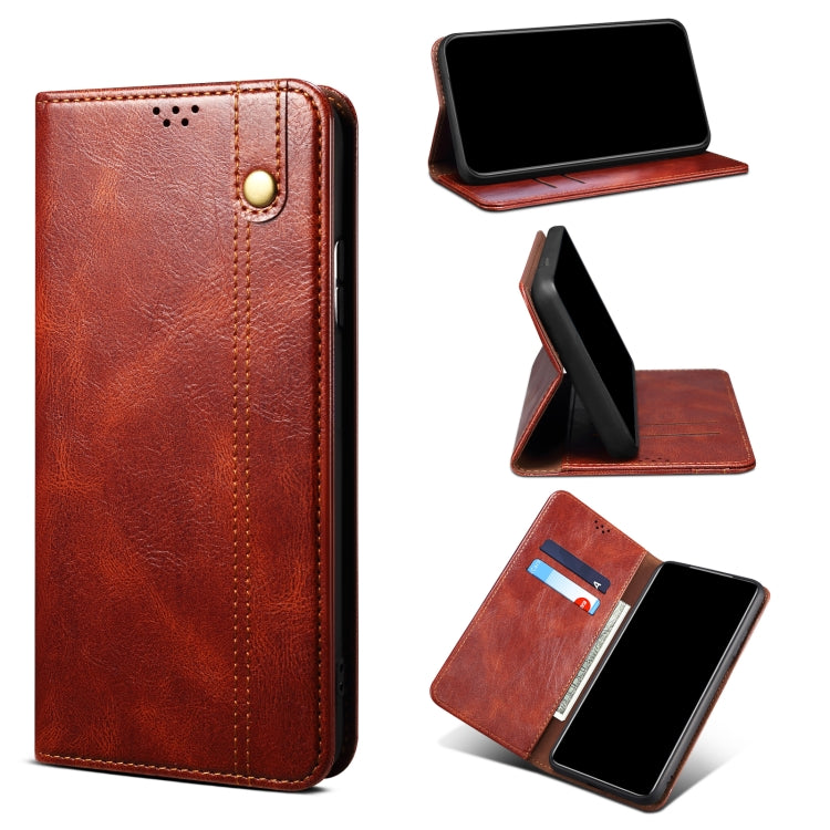 Oil Wax Crazy Horse Texture Leather Phone Case, For iPhone SE 2022 / SE 2020 / 8 / 7 / 6, For Samsung Galaxy A33 5G, For Samsung Galaxy A53 5G