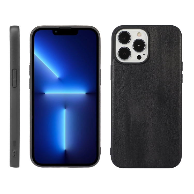 Yellow Cow Texture PU Phone Case, For iPhone 13, For iPhone 13 Pro, For iPhone 13 Pro Max