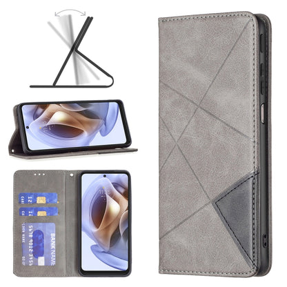 Prismatic Invisible Magnetic Leather Phone Case, For Motorola Moto G31 / G41  Side Fingerprint Version, For OPPO A36 / Realme 9i, For OPPO Realme 9 Pro+, For Xiaomi Redmi Note 11 International Version, For Samsung Galaxy A23 5G, For ZTE Blade A51      ...