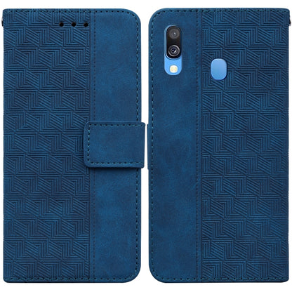 Geometric Embossed Leather Phone Case, For Samsung Galaxy A33 5G, For Samsung Galaxy A40, For Samsung Galaxy A50 / A30s / A50s, For Samsung Galaxy A53 5G, For Samsung Galaxy A70 / A70s, For Samsung Galaxy A73 5G, For Samsung Galaxy M30s / M21          ...