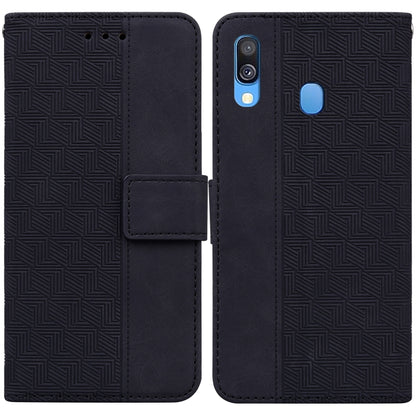 Geometric Embossed Leather Phone Case, For Samsung Galaxy A33 5G, For Samsung Galaxy A40, For Samsung Galaxy A50 / A30s / A50s, For Samsung Galaxy A53 5G, For Samsung Galaxy A70 / A70s, For Samsung Galaxy A73 5G, For Samsung Galaxy M30s / M21          ...