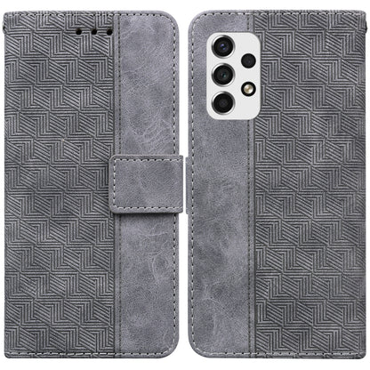 Geometric Embossed Leather Phone Case, For Samsung Galaxy A33 5G, For Samsung Galaxy A40, For Samsung Galaxy A50 / A30s / A50s, For Samsung Galaxy A53 5G, For Samsung Galaxy A70 / A70s, For Samsung Galaxy A73 5G, For Samsung Galaxy M30s / M21          ...