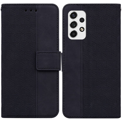 Geometric Embossed Leather Phone Case, For Samsung Galaxy A33 5G, For Samsung Galaxy A40, For Samsung Galaxy A50 / A30s / A50s, For Samsung Galaxy A53 5G, For Samsung Galaxy A70 / A70s, For Samsung Galaxy A73 5G, For Samsung Galaxy M30s / M21          ...