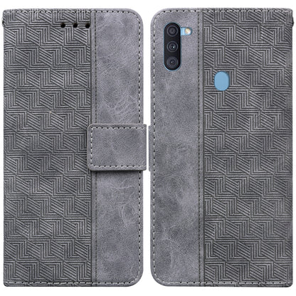 Geometric Embossed Leather Phone Case, For Samsung Galaxy A11 / M11 EU Version, For Samsung Galaxy A41, For Samsung Galaxy A02s 164.2mm US Version, For Samsung Galaxy A02s 166.5mm EU Version, For Samsung Galaxy A03s 164.2mm US Version                  ...