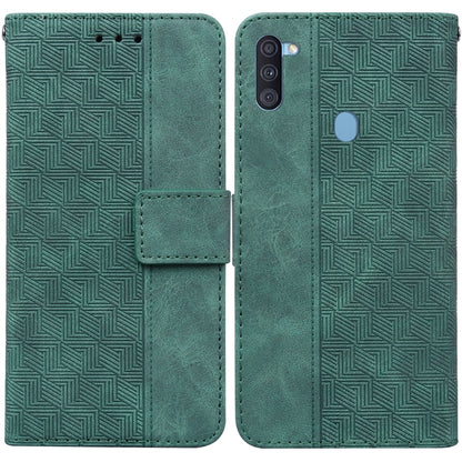 Geometric Embossed Leather Phone Case, For Samsung Galaxy A11 / M11 EU Version, For Samsung Galaxy A41, For Samsung Galaxy A02s 164.2mm US Version, For Samsung Galaxy A02s 166.5mm EU Version, For Samsung Galaxy A03s 164.2mm US Version                  ...