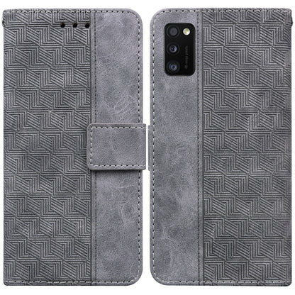Geometric Embossed Leather Phone Case, For Samsung Galaxy A11 / M11 EU Version, For Samsung Galaxy A41, For Samsung Galaxy A02s 164.2mm US Version, For Samsung Galaxy A02s 166.5mm EU Version, For Samsung Galaxy A03s 164.2mm US Version                  ...