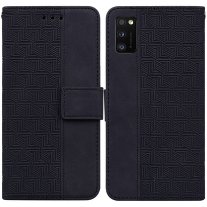 Geometric Embossed Leather Phone Case, For Samsung Galaxy A11 / M11 EU Version, For Samsung Galaxy A41, For Samsung Galaxy A02s 164.2mm US Version, For Samsung Galaxy A02s 166.5mm EU Version, For Samsung Galaxy A03s 164.2mm US Version                  ...