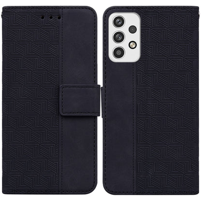 Geometric Embossed Leather Phone Case, For Samsung Galaxy A11 / M11 EU Version, For Samsung Galaxy A41, For Samsung Galaxy A02s 164.2mm US Version, For Samsung Galaxy A02s 166.5mm EU Version, For Samsung Galaxy A03s 164.2mm US Version                  ...