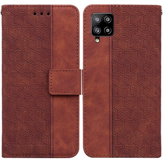 Geometric Embossed Leather Phone Case, For Samsung Galaxy M42 5G, For Samsung Galaxy A51, For Samsung Galaxy A51 5G, For Samsung Galaxy A52 4G / 5G, For Samsung Galaxy A71, For Samsung Galaxy A71 5G, For Samsung Galaxy A72 4G / 5G