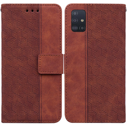 Geometric Embossed Leather Phone Case, For Samsung Galaxy M42 5G, For Samsung Galaxy A51, For Samsung Galaxy A51 5G, For Samsung Galaxy A52 4G / 5G, For Samsung Galaxy A71, For Samsung Galaxy A71 5G, For Samsung Galaxy A72 4G / 5G                      ...