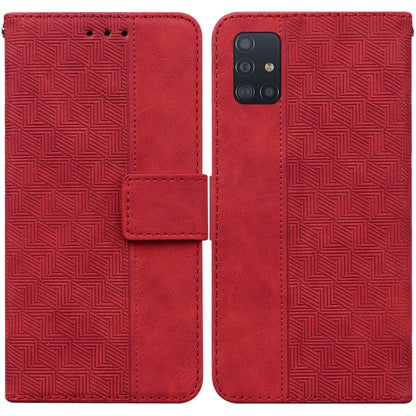 Geometric Embossed Leather Phone Case, For Samsung Galaxy M42 5G, For Samsung Galaxy A51, For Samsung Galaxy A51 5G, For Samsung Galaxy A52 4G / 5G, For Samsung Galaxy A71, For Samsung Galaxy A71 5G, For Samsung Galaxy A72 4G / 5G                      ...