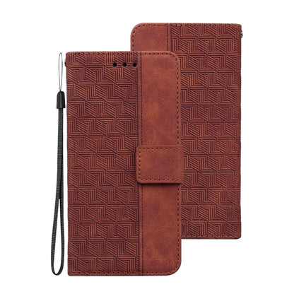 Geometric Embossed Leather Phone Case, For Samsung Galaxy A12 5G, For Samsung Galaxy A21s, For Samsung Galaxy A22 4G, For Samsung Galaxy A31, For Samsung Galaxy A32 4G, For Samsung Galaxy A32 5G, For Samsung Galaxy A42 5G, For Samsung Galaxy F22 4G