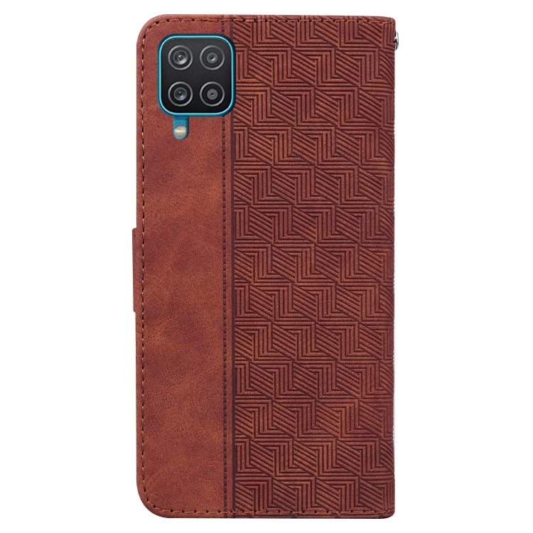 Geometric Embossed Leather Phone Case, For Samsung Galaxy A12 5G, For Samsung Galaxy A21s, For Samsung Galaxy A22 4G, For Samsung Galaxy A31, For Samsung Galaxy A32 4G, For Samsung Galaxy A32 5G, For Samsung Galaxy A42 5G, For Samsung Galaxy F22 4G