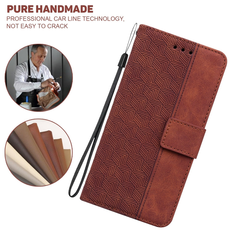 Geometric Embossed Leather Phone Case, For Samsung Galaxy A12 5G, For Samsung Galaxy A21s, For Samsung Galaxy A22 4G, For Samsung Galaxy A31, For Samsung Galaxy A32 4G, For Samsung Galaxy A32 5G, For Samsung Galaxy A42 5G, For Samsung Galaxy F22 4G
