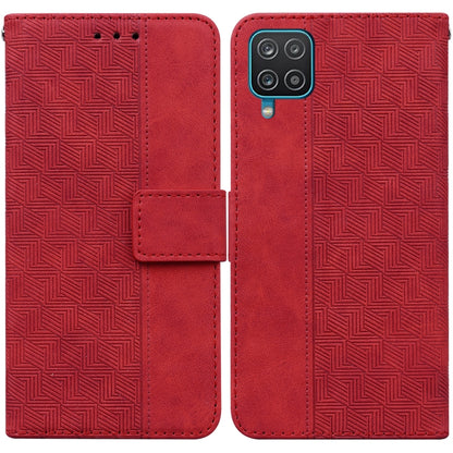 Geometric Embossed Leather Phone Case, For Samsung Galaxy A12 5G, For Samsung Galaxy A21s, For Samsung Galaxy A22 4G, For Samsung Galaxy A31, For Samsung Galaxy A32 4G, For Samsung Galaxy A32 5G, For Samsung Galaxy A42 5G, For Samsung Galaxy F22 4G