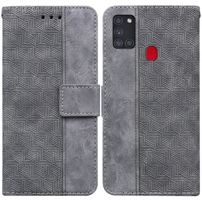Geometric Embossed Leather Phone Case, For Samsung Galaxy A12 5G, For Samsung Galaxy A21s, For Samsung Galaxy A22 4G, For Samsung Galaxy A31, For Samsung Galaxy A32 4G, For Samsung Galaxy A32 5G, For Samsung Galaxy A42 5G, For Samsung Galaxy F22 4G