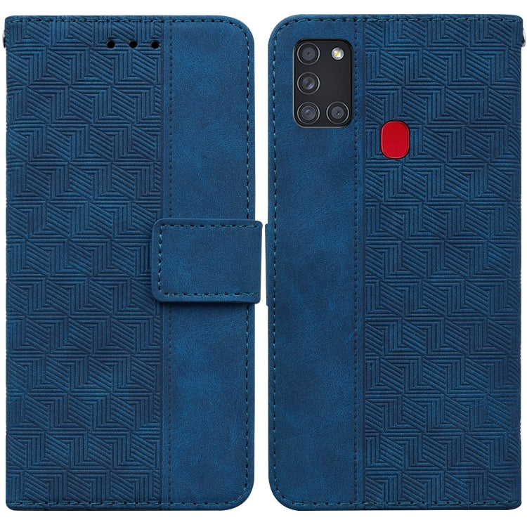 Geometric Embossed Leather Phone Case, For Samsung Galaxy A12 5G, For Samsung Galaxy A21s, For Samsung Galaxy A22 4G, For Samsung Galaxy A31, For Samsung Galaxy A32 4G, For Samsung Galaxy A32 5G, For Samsung Galaxy A42 5G, For Samsung Galaxy F22 4G