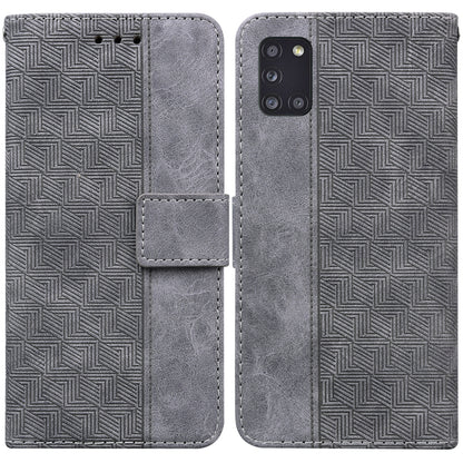 Geometric Embossed Leather Phone Case, For Samsung Galaxy A12 5G, For Samsung Galaxy A21s, For Samsung Galaxy A22 4G, For Samsung Galaxy A31, For Samsung Galaxy A32 4G, For Samsung Galaxy A32 5G, For Samsung Galaxy A42 5G, For Samsung Galaxy F22 4G
