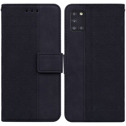Geometric Embossed Leather Phone Case, For Samsung Galaxy A12 5G, For Samsung Galaxy A21s, For Samsung Galaxy A22 4G, For Samsung Galaxy A31, For Samsung Galaxy A32 4G, For Samsung Galaxy A32 5G, For Samsung Galaxy A42 5G, For Samsung Galaxy F22 4G