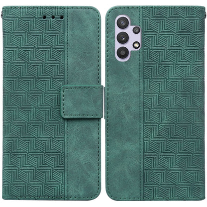 Geometric Embossed Leather Phone Case, For Samsung Galaxy A12 5G, For Samsung Galaxy A21s, For Samsung Galaxy A22 4G, For Samsung Galaxy A31, For Samsung Galaxy A32 4G, For Samsung Galaxy A32 5G, For Samsung Galaxy A42 5G, For Samsung Galaxy F22 4G
