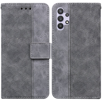 Geometric Embossed Leather Phone Case, For Samsung Galaxy A12 5G, For Samsung Galaxy A21s, For Samsung Galaxy A22 4G, For Samsung Galaxy A31, For Samsung Galaxy A32 4G, For Samsung Galaxy A32 5G, For Samsung Galaxy A42 5G, For Samsung Galaxy F22 4G