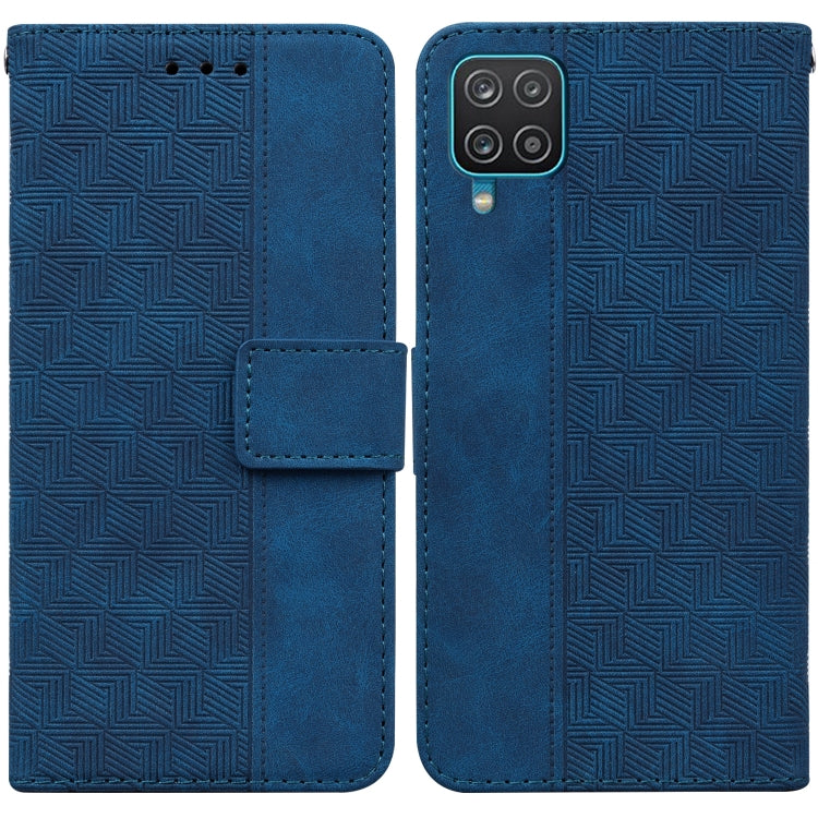Geometric Embossed Leather Phone Case, For Samsung Galaxy A12 5G, For Samsung Galaxy A21s, For Samsung Galaxy A22 4G, For Samsung Galaxy A31, For Samsung Galaxy A32 4G, For Samsung Galaxy A32 5G, For Samsung Galaxy A42 5G, For Samsung Galaxy F22 4G