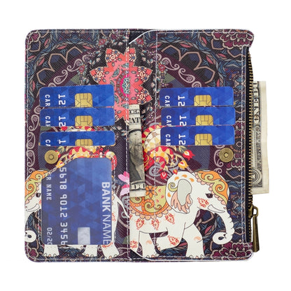 Colored Drawing Pattern Zipper Leather Phone Case, For Samsung Galaxy A03 166mm