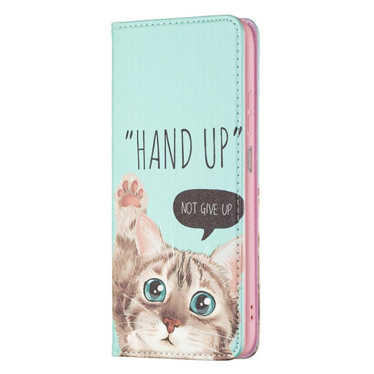 Invisible Magnetic Painted Leather Phone Case, For Samsung Galaxy A23 5G