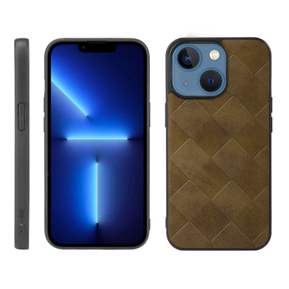 Weave Plaid PU Phone Case, For iPhone 13 mini, For iPhone 12 mini, For iPhone 12 / 12 Pro, For iPhone 12 Pro Max