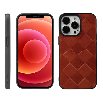 Weave Plaid PU Phone Case, For iPhone 13 mini, For iPhone 12 mini, For iPhone 12 / 12 Pro, For iPhone 12 Pro Max