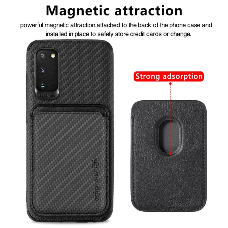 Carbon Fiber Leather Card Magsafe Phone Case, For Samsung Galaxy S22 5G, For Samsung Galaxy S22+ 5G, For Samsung Galaxy S22 Ultra 5G, For Samsung Galaxy S21 5G, For Samsung Galaxy S21 Ultra 5G, For Samsung Galaxy S20, For Samsung Galaxy S20+           ...