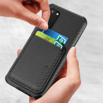 Carbon Fiber Leather Card Magsafe Phone Case, For Samsung Galaxy S22 5G, For Samsung Galaxy S22+ 5G, For Samsung Galaxy S22 Ultra 5G, For Samsung Galaxy S21 5G, For Samsung Galaxy S21 Ultra 5G, For Samsung Galaxy S20, For Samsung Galaxy S20+           ...