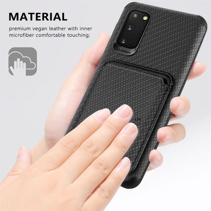 Carbon Fiber Leather Card Magsafe Phone Case, For Samsung Galaxy S22 5G, For Samsung Galaxy S22+ 5G, For Samsung Galaxy S22 Ultra 5G, For Samsung Galaxy S21 5G, For Samsung Galaxy S21 Ultra 5G, For Samsung Galaxy S20, For Samsung Galaxy S20+           ...