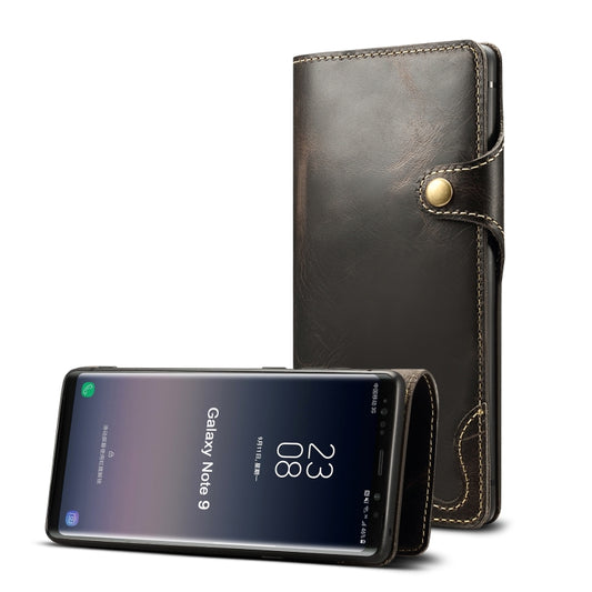 Denior Oil Wax Cowhide Magnetic Button Horizontal Flip Leather Case with Card Slots & Wallet, For Galaxy Note9, For Huawei Mate 20, For Galaxy S10, For Galaxy S10e, For Galaxy S10 Plus, For Galaxy Note 10, For Galaxy Note 10 Plus, For iPhone 11